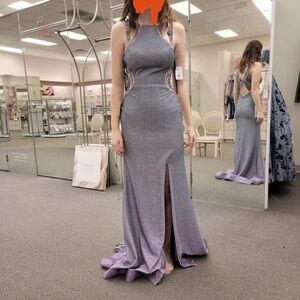 Elegant Purple Evening Gown